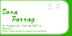 dora parrag business card